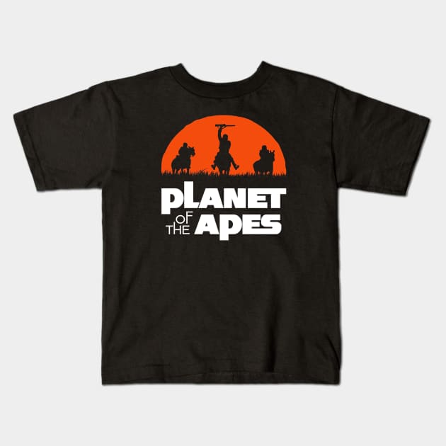 Planet Of The Apes Kids T-Shirt by Gabby Hamrick